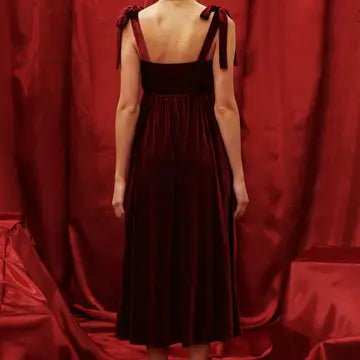 Velvet Classic Midi Dress