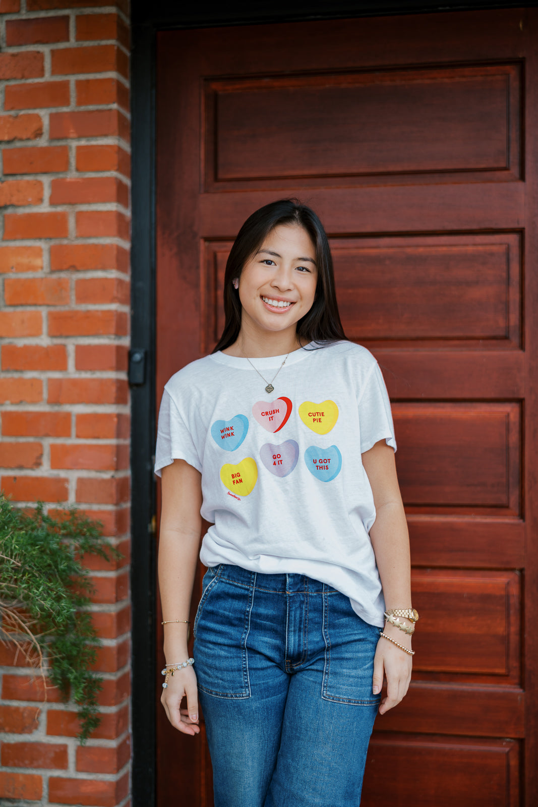 Candy Hearts Loose Tee