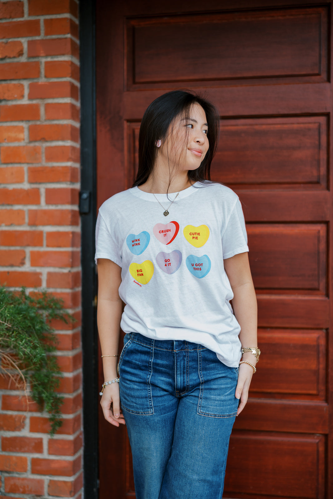 Candy Hearts Loose Tee