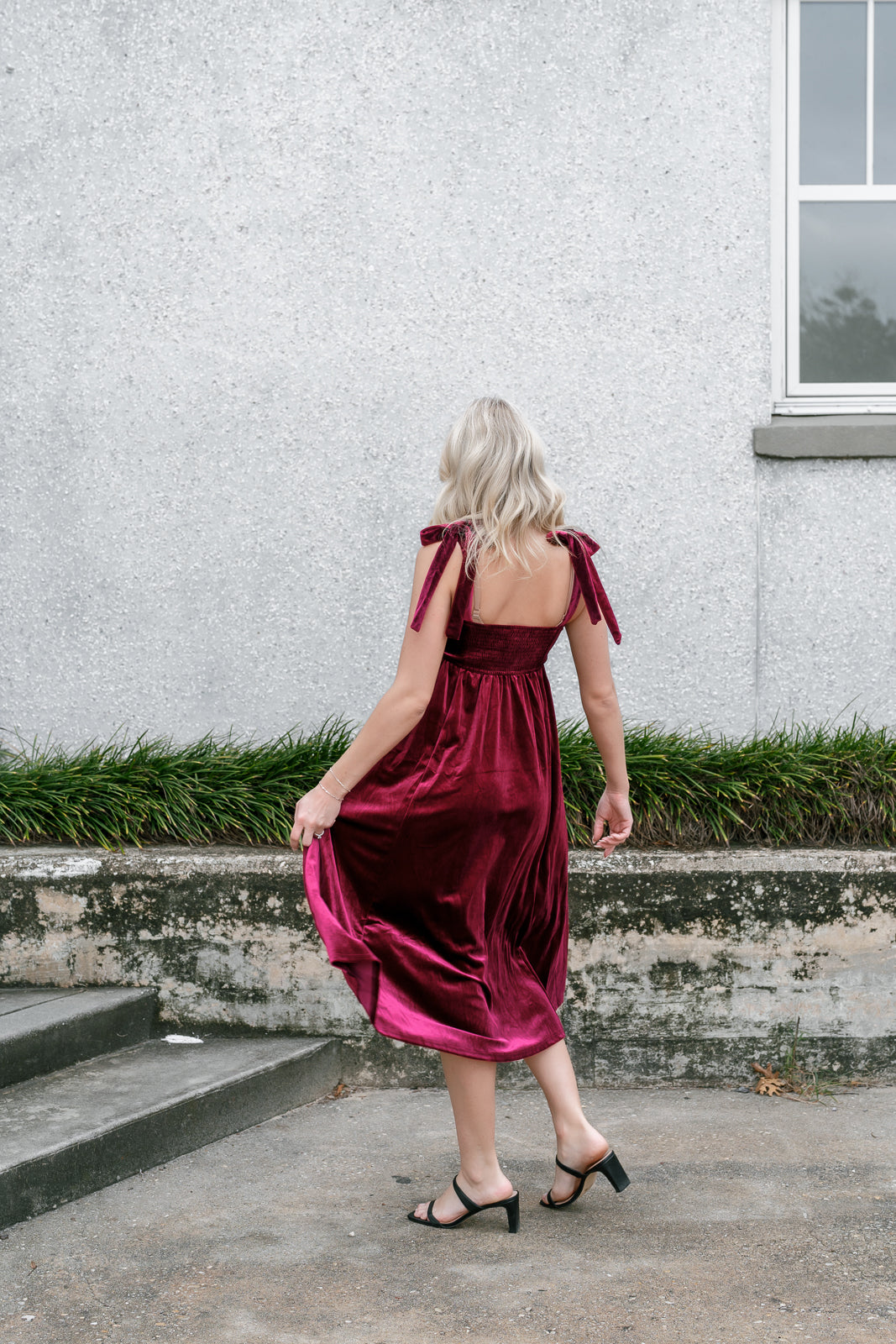 Velvet Classic Midi Dress